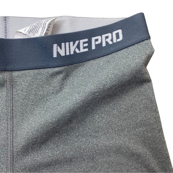 Nike Pro Sri fit gray leggings cropped size M medium - Picture 2 of 10
